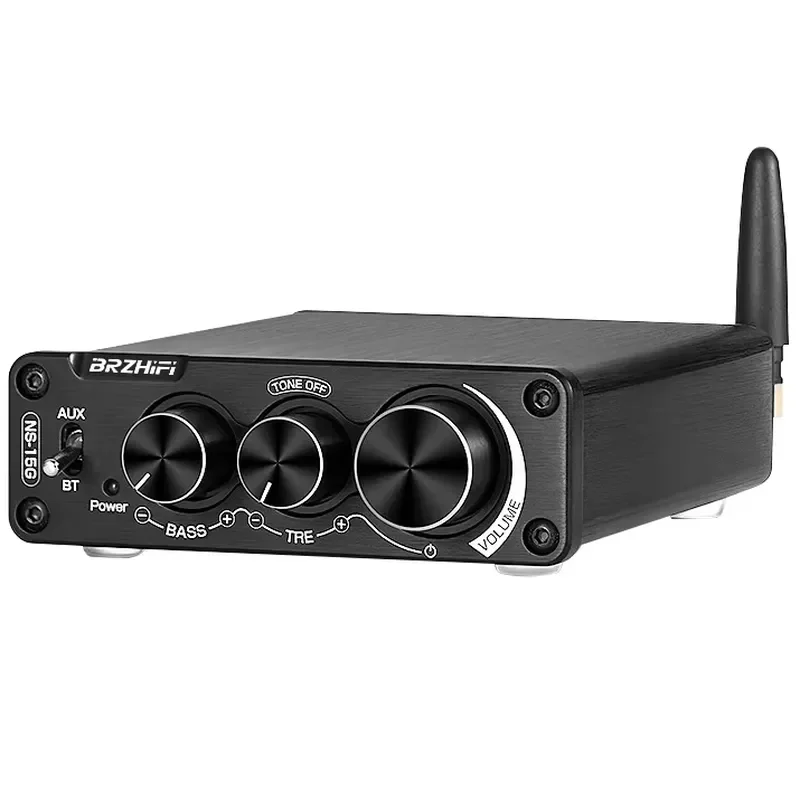 Digital Power Amplifier BT 5.0 2 Channel Home Audio Stereo Receiver HiFi Sound System for TV Computer Speaker