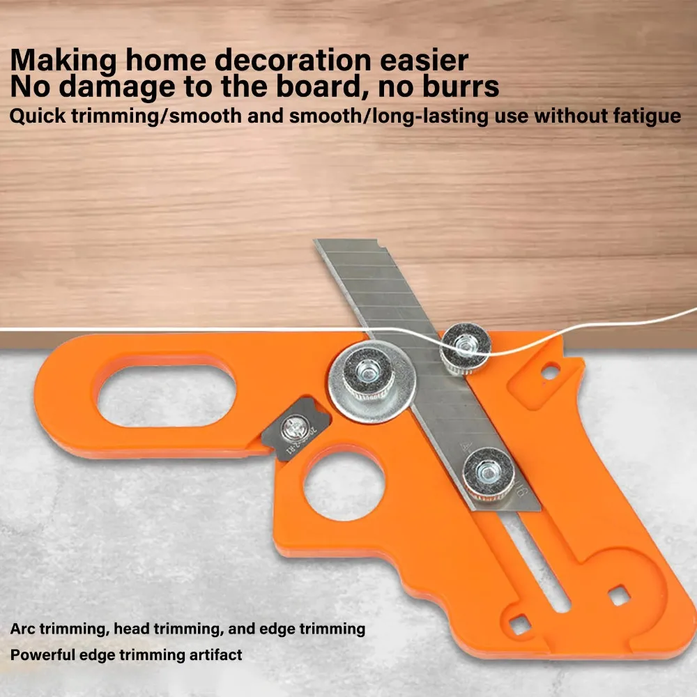 New Deburring Woodworking Edge Trimmer Manual Planer Wood Burrs Trimmer Rounded Arc Hand Trimming Tool Edge Banding Trimmer