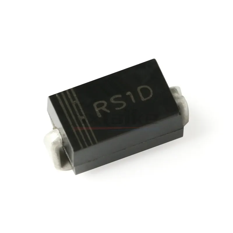 SMD 고속 복구 정류기 다이오드, RS1D, RS1G, RS1J, RS1M, SMA DO-214AC, 1A, 200V, 400V, 600V, 1000V, FR104, FR107, 100 개