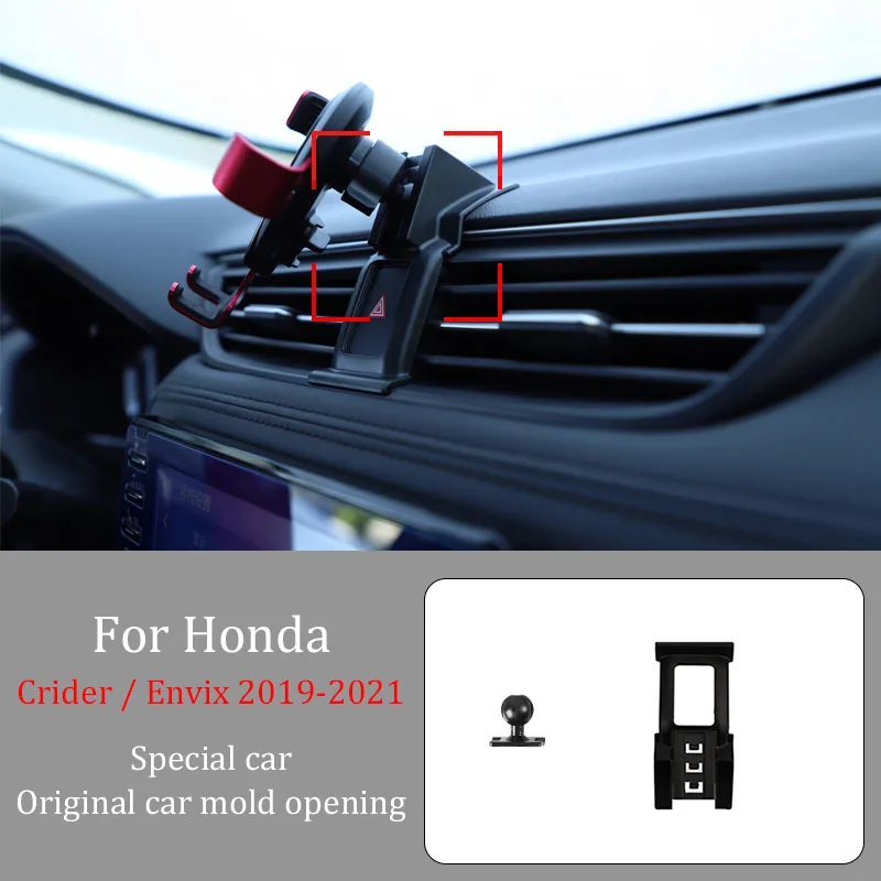 For Honda Crider Envix 19-21 Car Infrared Induction Mobile Phone Wireless Charging Bracket DIY Custom Pattern Navigation Bracket