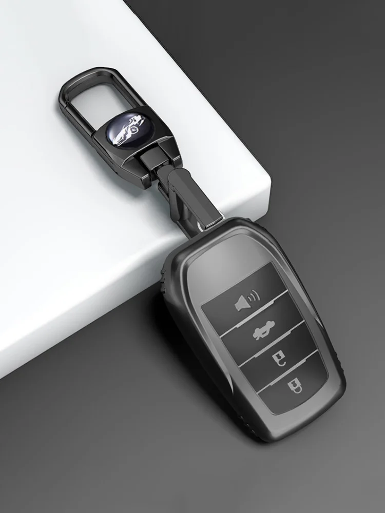 Do Toyota Yaris Cross Hilux Innova Fortuner Camry Land Cruiser 200 300 Prado Crown TLK 200 2/3 Przyciski TPU Pokrowiec na kluczyk samochodowy — zdjęcie 2