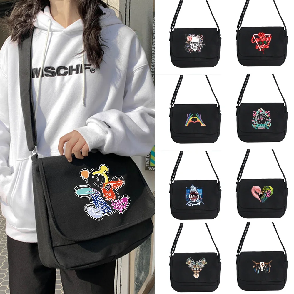 

Color Pattern Joker Crossbody Bag Multifunctional Adjustable Shoulder Strap Commuter Bag Large Capacity Shoulder Bag