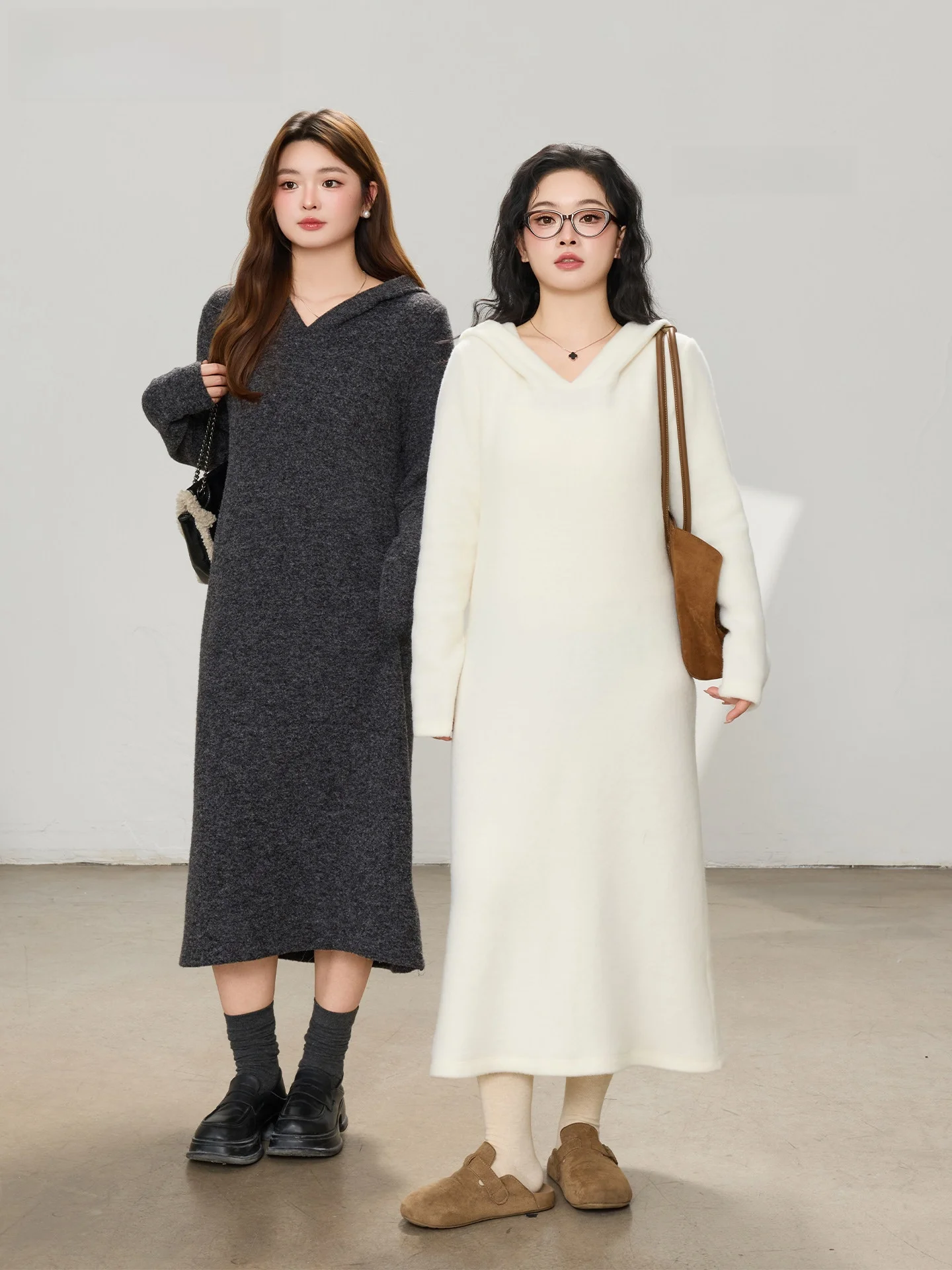 

Женская двусторонняя юбка размера плюс DM00 с капюшоном Fce Dr, повседневная длинная термопрямая юбка све, модная осень-зима