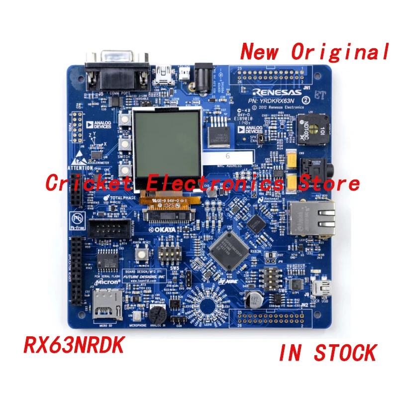 RX63NRDK Development board RX63N MCU on-board SEGGER J-Link JTAG debugger 32K byte ROM on-chip SRAM