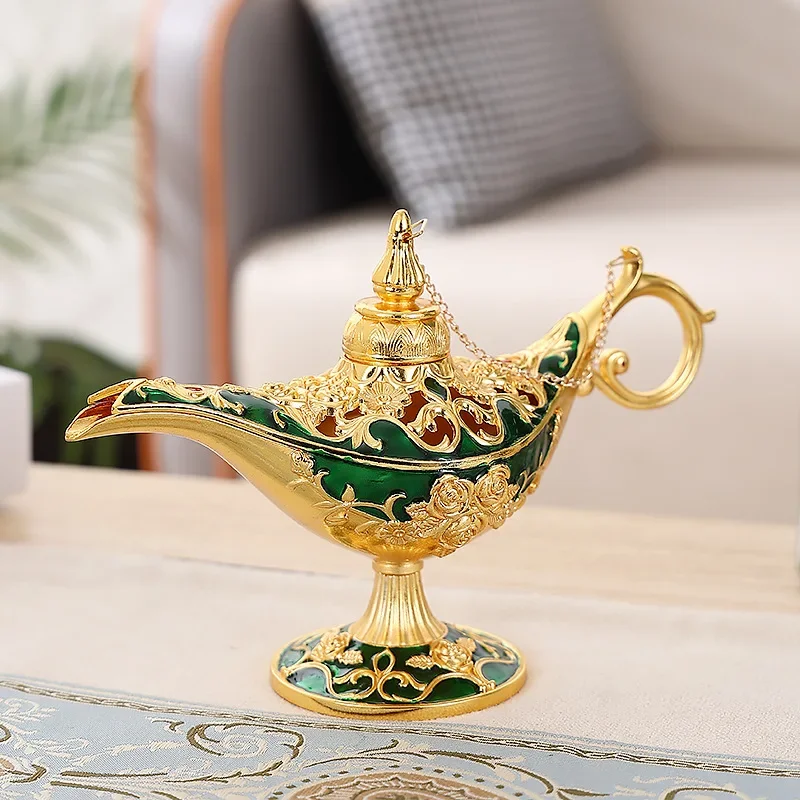 Creative Aladdin's Lamp Decor Beautiful Art Craft Myth Ornament Luxury Home Decoration