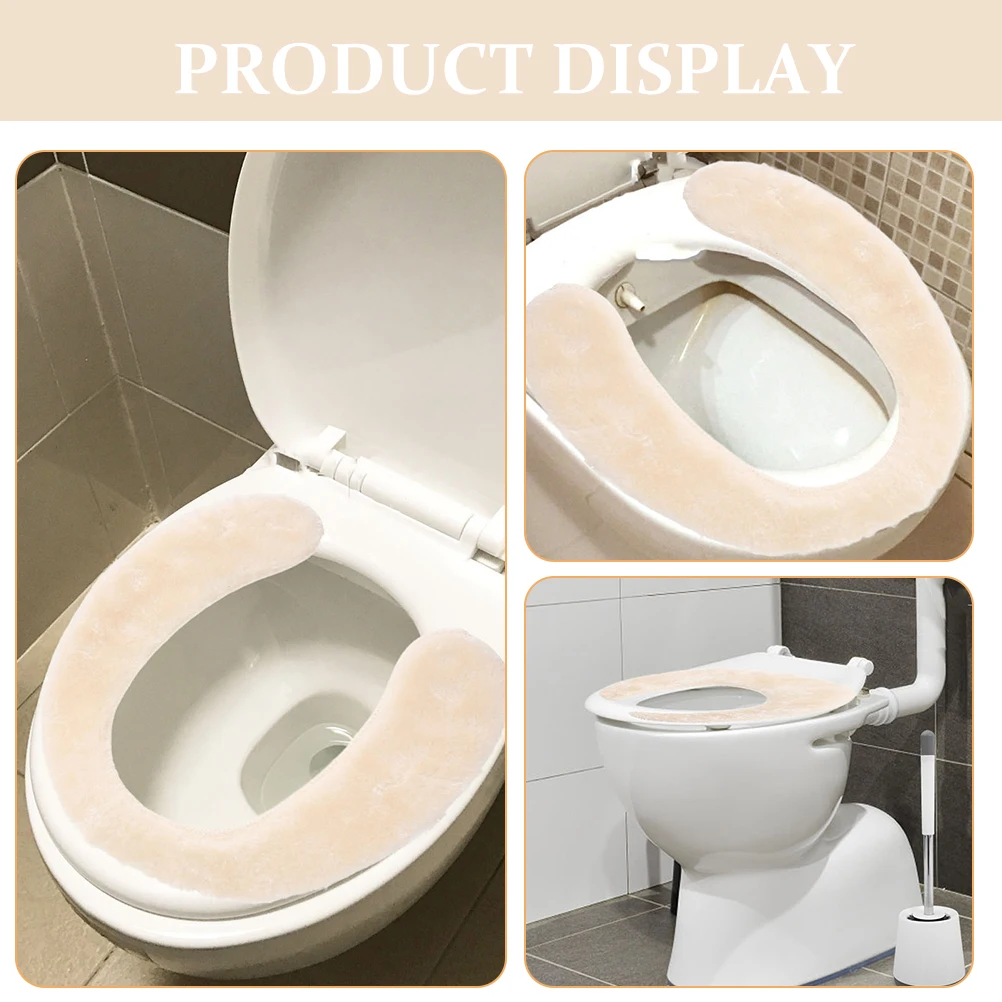 

2pcs Kids Toilet Seat Covers Soft Cushion Winter Bathroom Accessories Frog Reusable Mat Easy Clean Lightweight Portable