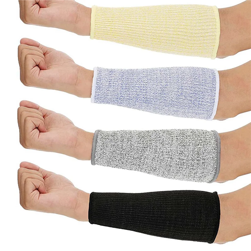 B63B-16 Pair Cut And Burn Resistant Sleeves Arm Protection Sleeves Forearm Protectors For Thin Skin And Bruising