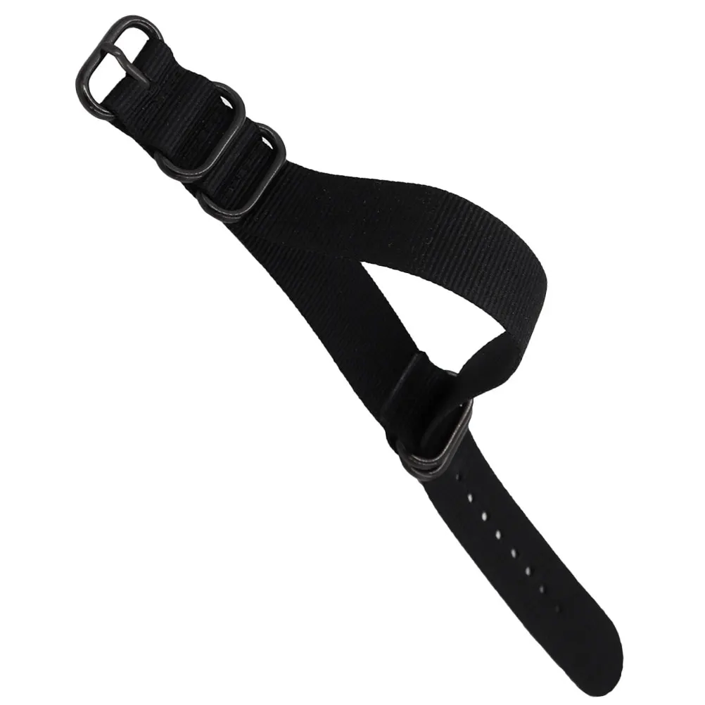 

1pc Nylon Watch Strap Watch Replacing Band Wrist Watch Strap Adjustable Watchstrap Alternative Wrist Strap 22mm Black