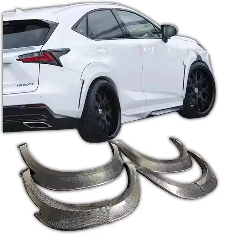 AIMGAIN Carbon Fibre Wide-body Fender Flares Body Kit for 2015-2020 Lexus NX200/300 Wheel Opening Flare  Molding Applicable