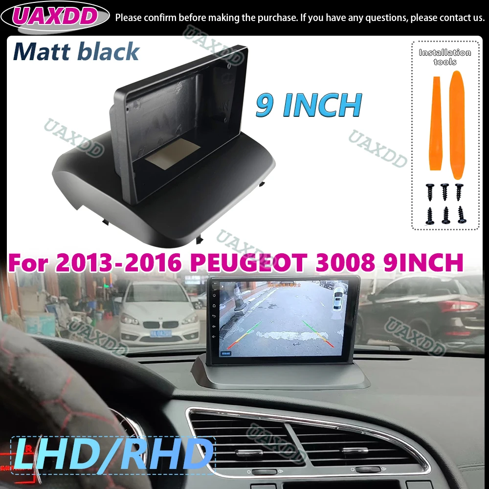 Fascia-Adapter für Autoradio Canbus Box Decoder Android Radio Board Montage-Kit für Peugeot 3008 2013-2016 Video-Armaturenbrett