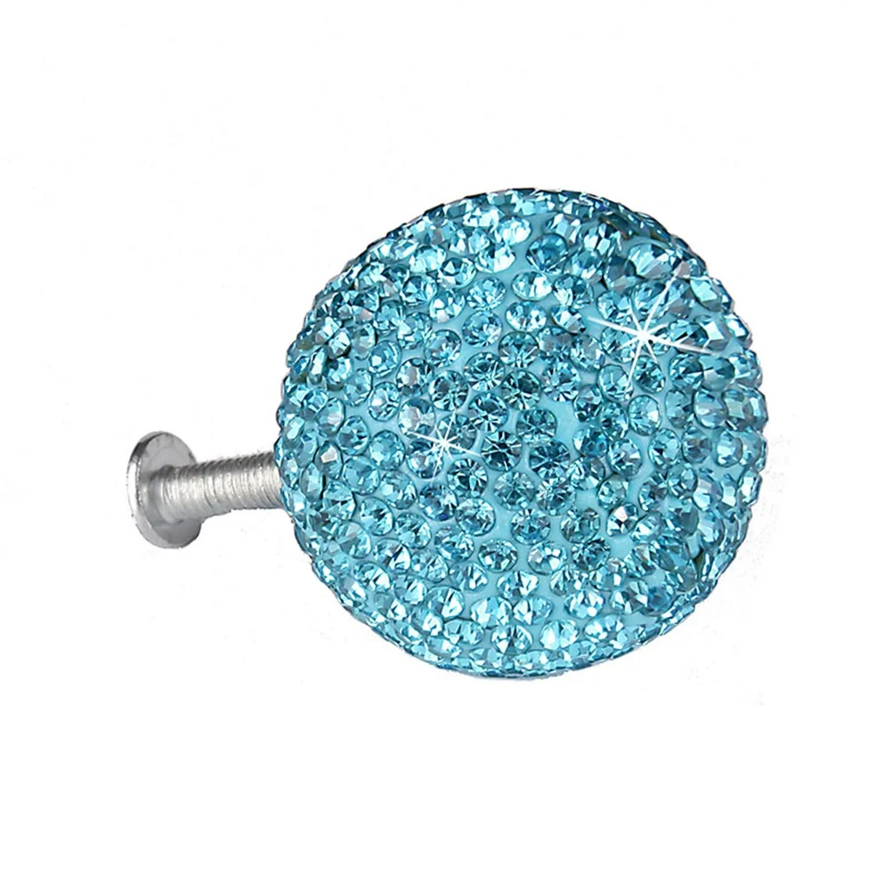 Drawer Handle Furniture Handle Blue User Friendly Ball Handle Cabinet Pull Robust Durability Soft Pottery Material