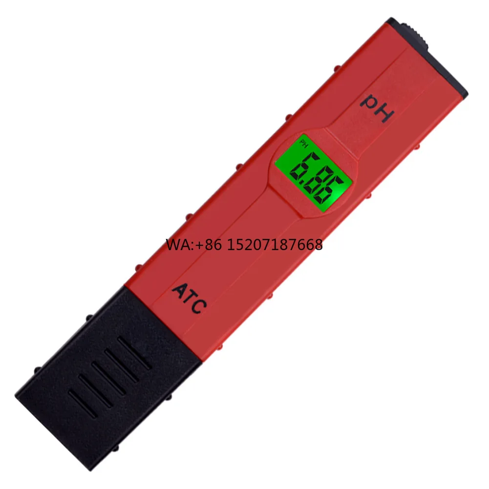

Digital PH Meter Pen Type 0.00-14.00pH Range ±0.1pH Accuracy with ATC & Backlight for Swimming Pool & Aquaculture
