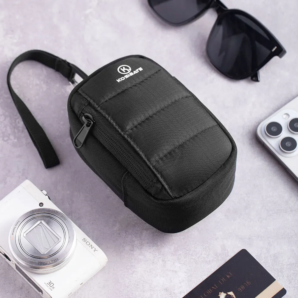 Portable Camera Bag Accessories Organizer Pouch with Wrist S