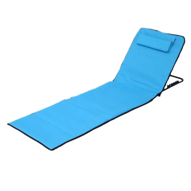 Outdoor Beach Mat with Adjustable Stalls, Sitting and Lying Dual-purpose Camping, Moisture-proof Ultra-light Folding Chair