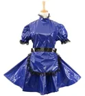 adult pvc lockable dress sissy party