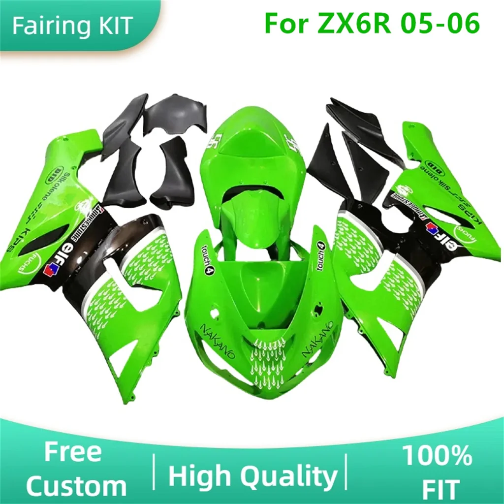 

100% набор обтекателей для литья под давлением для Kawasaki ZX6R 636 05-06 ZX-6R 2005 2006 ZX 6R ABS Street Sport Body Repair Aftermarket Parts