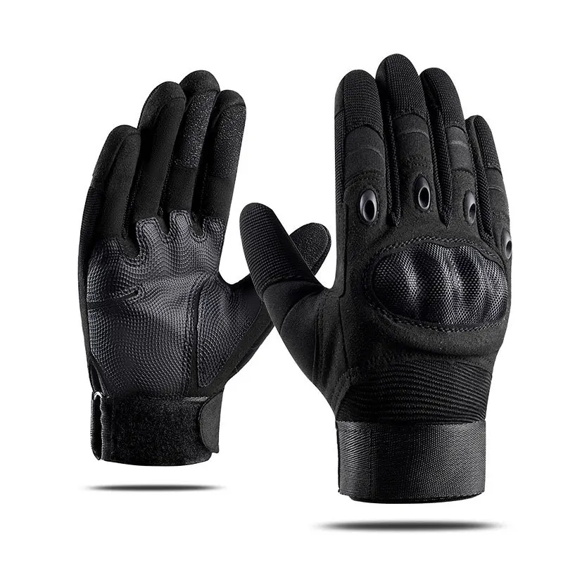 Winter Sports Gloves with Palm Wear Resistant Pads Cutproof Carbon Fiber Hand Guards  Combat Training  Tactical Gloves