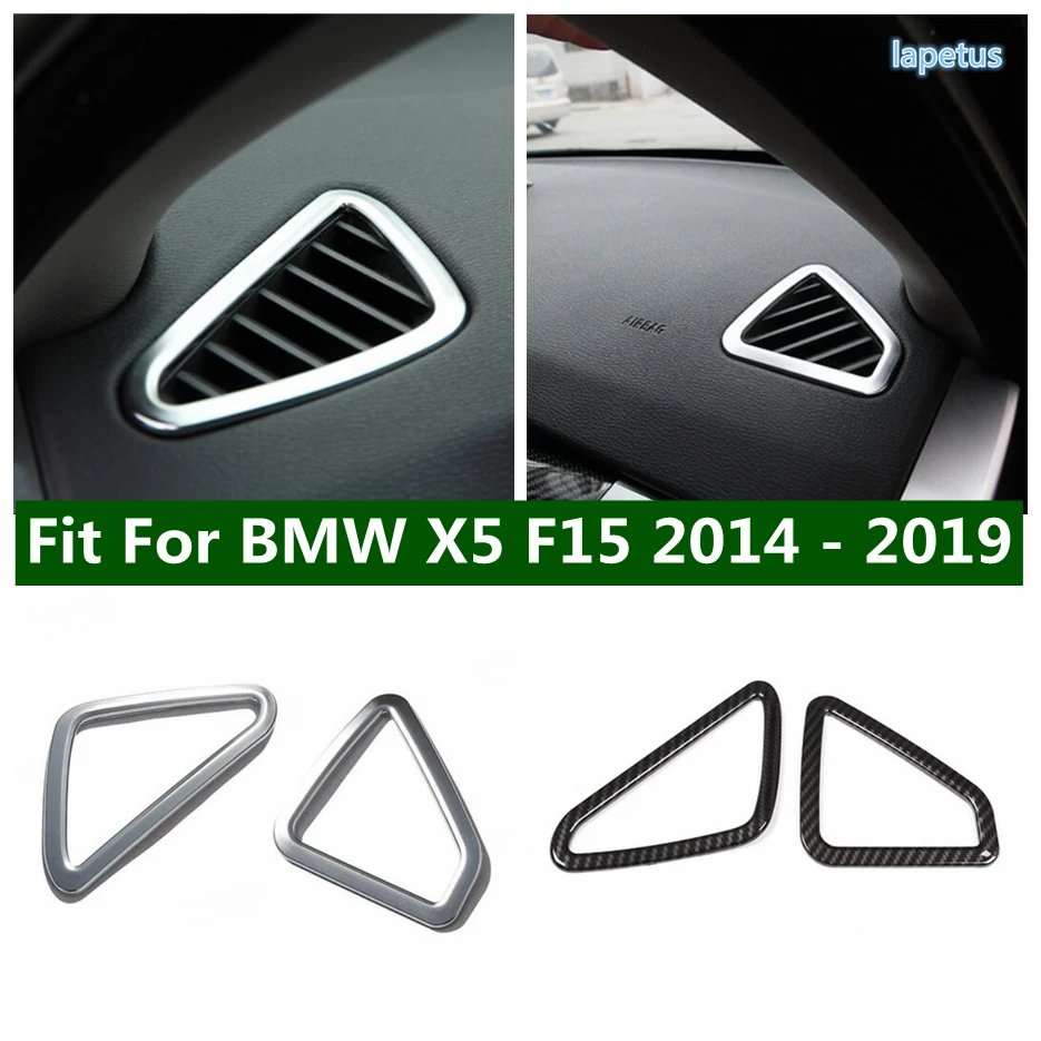 

Dashboard Front Upper Air Conditioner Outlet AC Vent Decoration Frame Cover Trim Fit For BMW X5 F15 2014 - 2019 Car Accessories