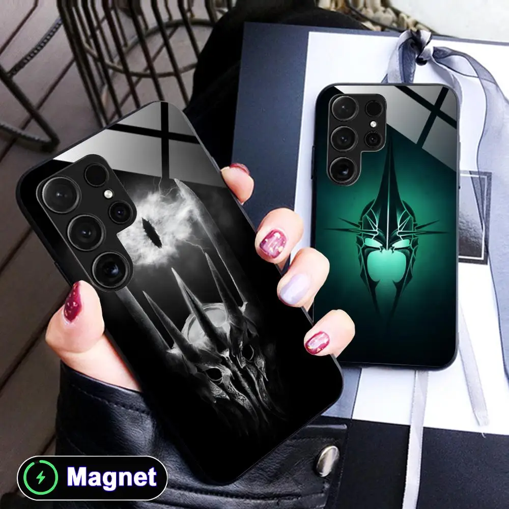 Lord Sauron Phone Case for Samsung Galaxy S26 S25 S24 S23 S22 S21 S20 Note20 Plus FE Ultra Glass Magnet Cover