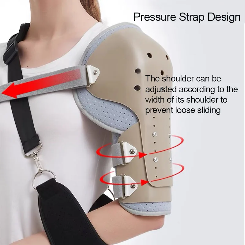 Adjustable Humerus Fracture Fixator Brace Upper Arm Broken Shoulder Injury Rehabilitation Support Splint Breathable Lightweight