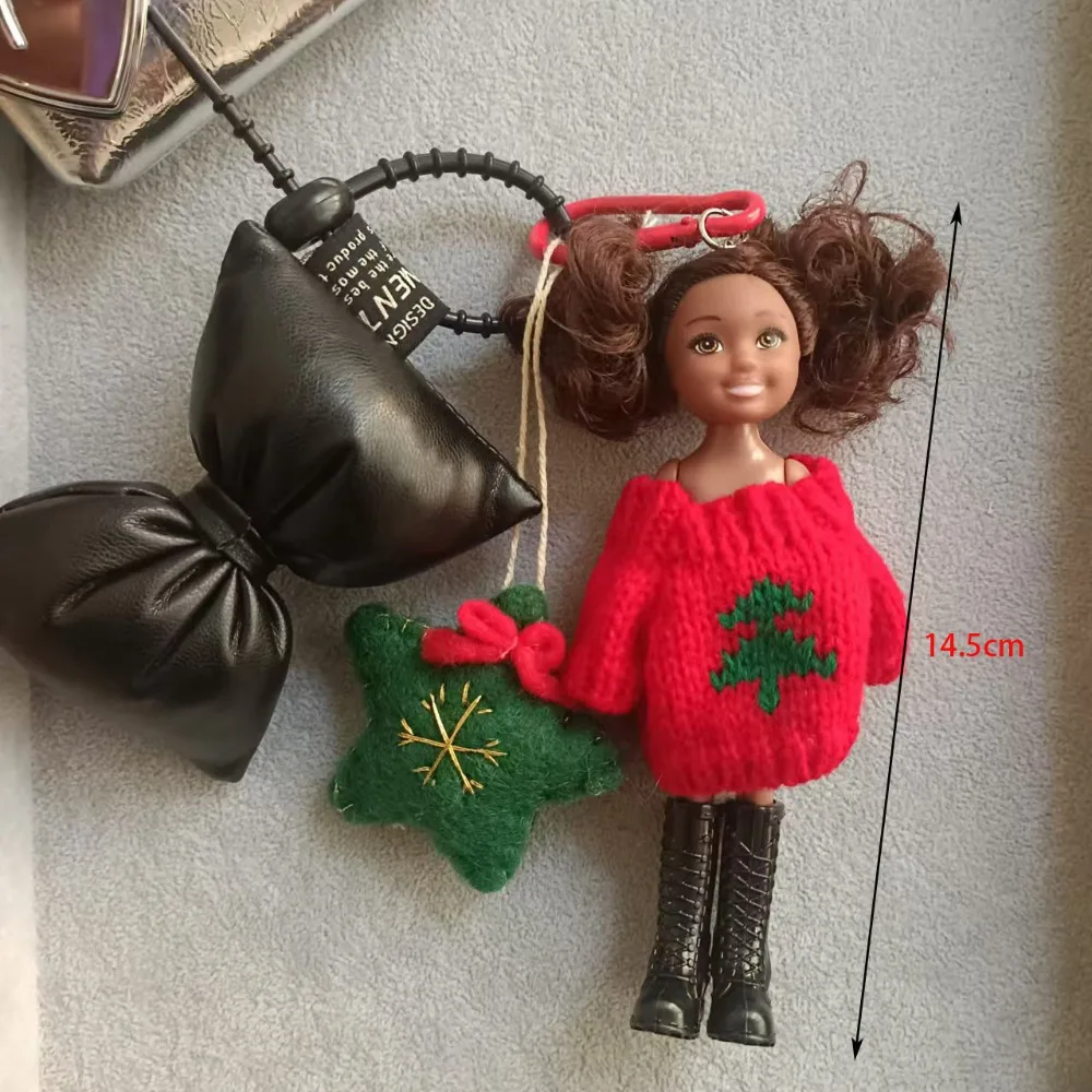 Nuevo colgante de muñeca bonita, adorno para mochila colgante, bricolaje, cambio de ropa, bolso, colgante, llavero de coche, decoración para bolso para muñeca Barbie