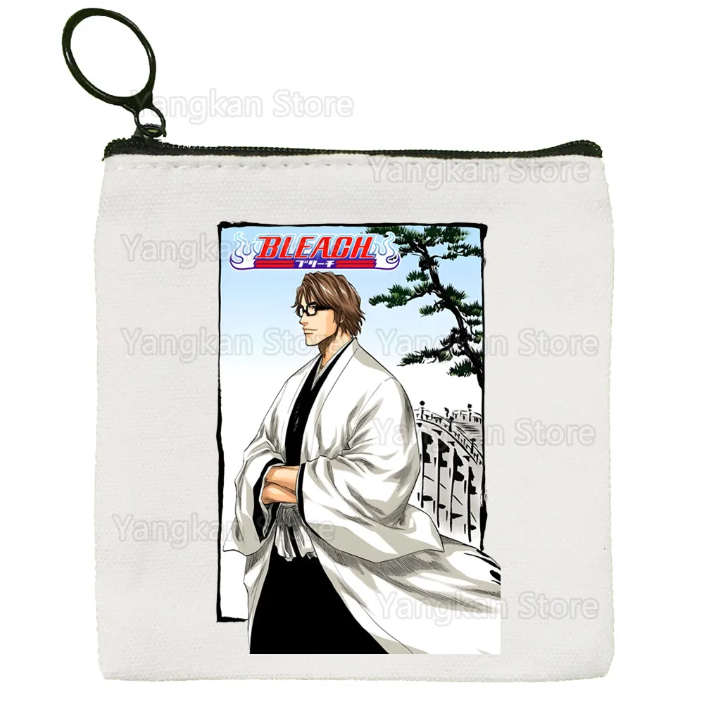 بليتش أيزن سوسوكي قماش محفظة نسائية للعملات المعدنية مخصص محفظة نسائية للعملات المعدنية التوضيح مفتاح حافظة بسيطة حقيبة ملابس صغيرة محفظة نسائية للعملات المعدنية الإبداعية الجديدة