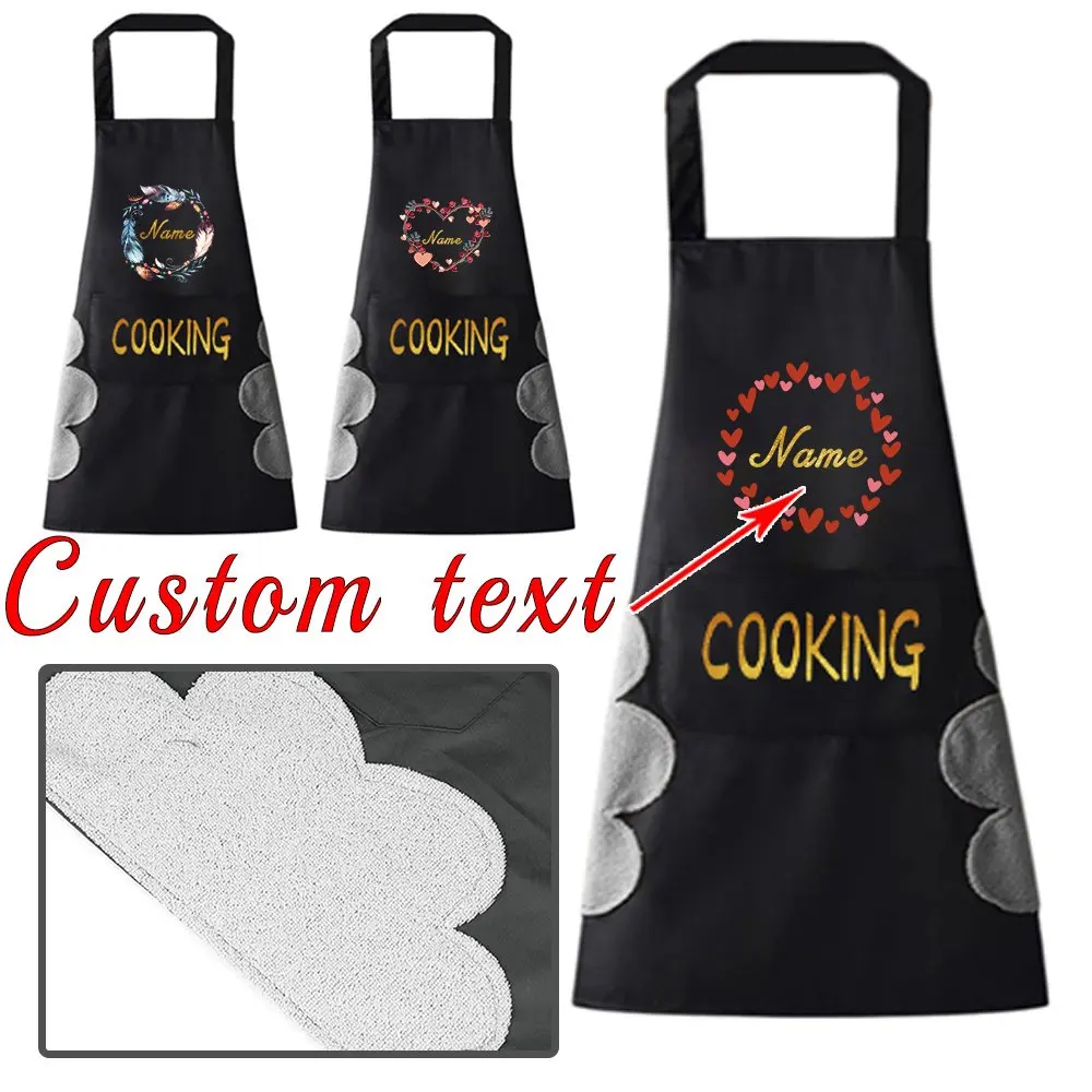 

Персонализированный многофункциональный кухонный фартук: грязеотталкивающий, маслостойкий и водонепроницаемый, модный и простой дизайн