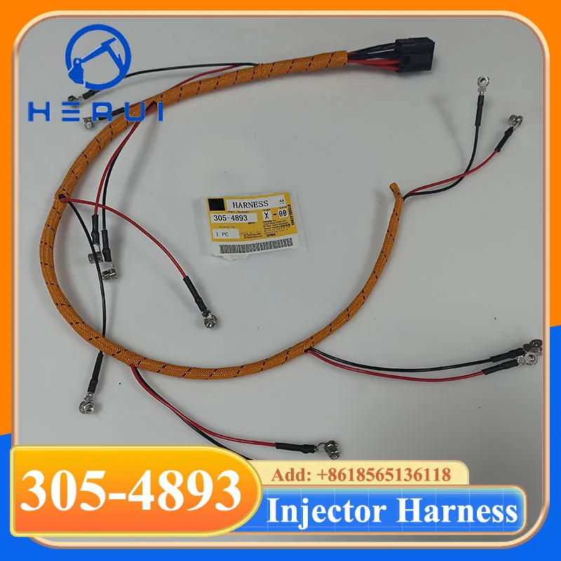 C6.4 Injector Wire Harness 305-4893 3054893 Excavator Injector Wiring Harness for E320D Parts