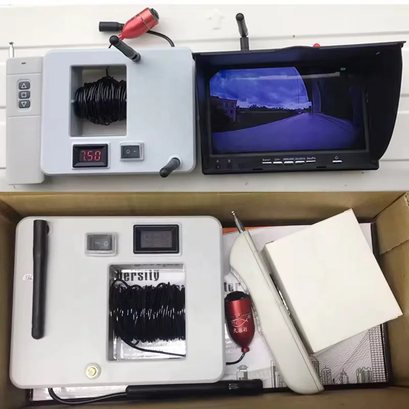 Real-Time Sonar 7inch Screen 500M Underwater Fishing With Sonar for Bait Boat