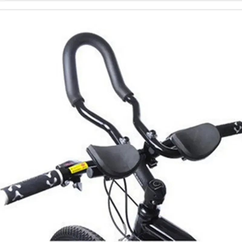 Aluminum Alloy Bicycle Handlebars Triathlon Bicycle Handlebar Mountain Bicycle Rest Handles Handrail Road Long-distance Riding