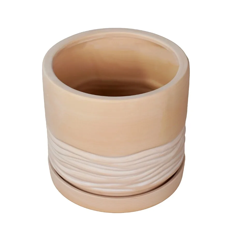 فخار 8 بوصة زارع تيراكوتا، أحمر