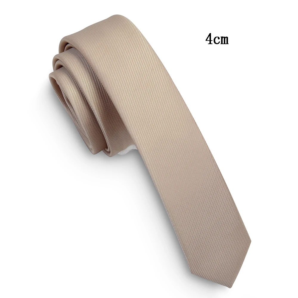 RBOCOTT Skinny Mens Womens Tie 4cm Slim Solid Tie dark green Wine Red Black Blue Purple for Wedding Party Gift