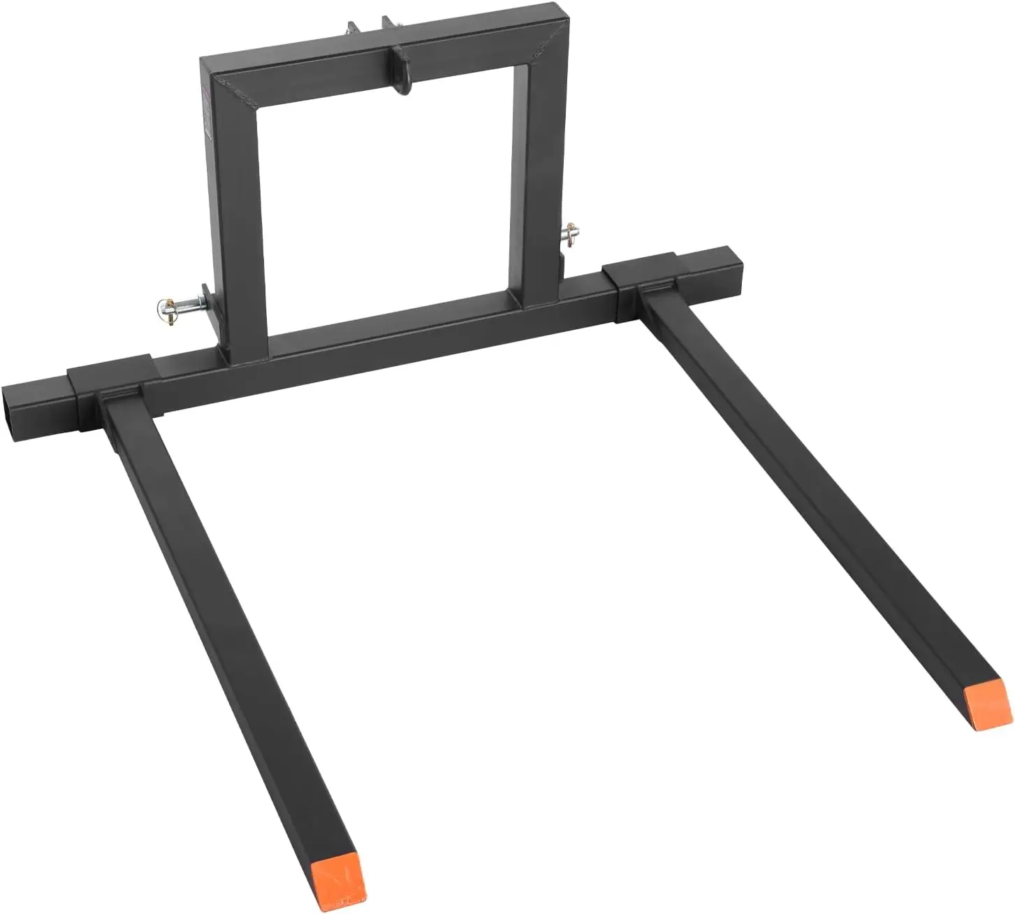 3 Point Hitch Pallet Forks, 1500 lbs Clamp on Pallet Forks, 50-Inch Total Length Heavy-Duty Tractor Fork with 28.9-46 Inch Adjus