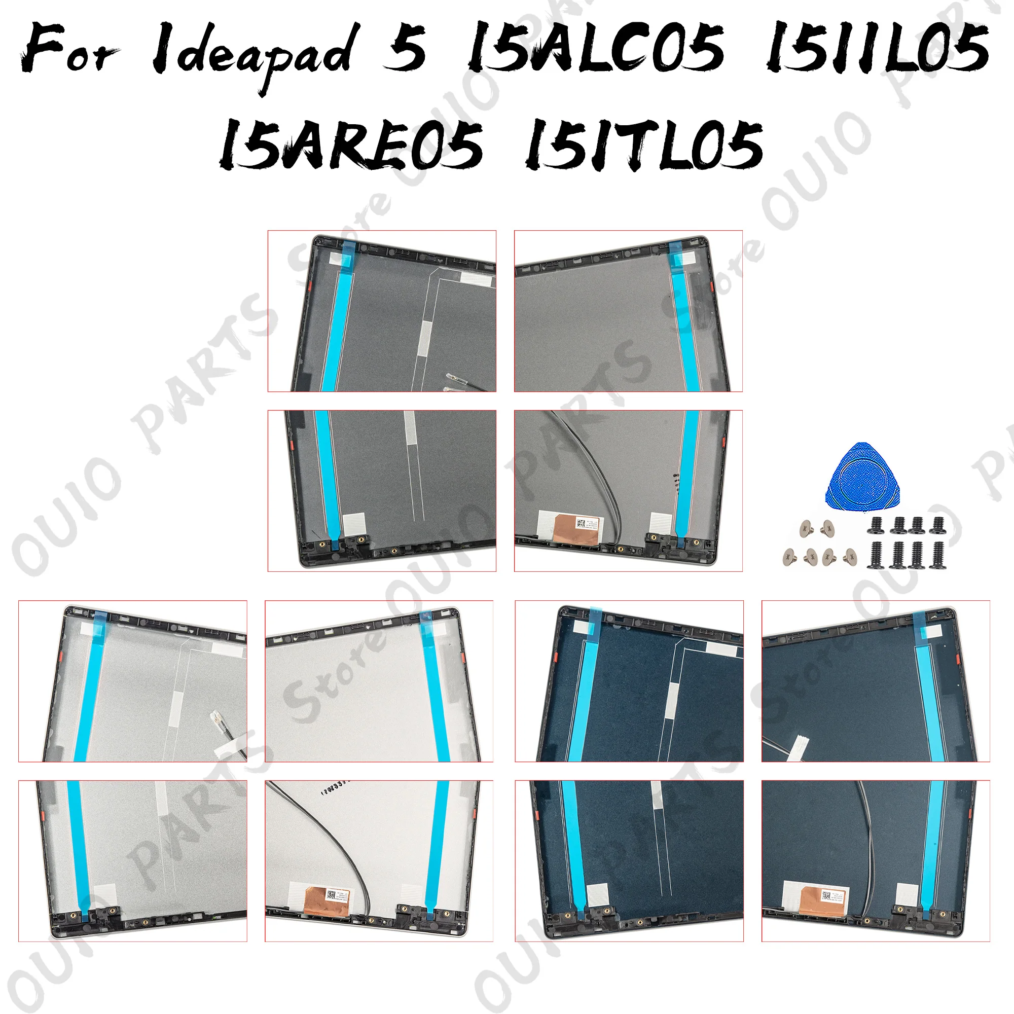 

Новый чехол для Ideapad 5 15IIL05 15ARE05 15ITL05 15ALC05 2020 2021, задняя передняя панель ЖК-дисплея, задняя крышка, верхняя нижняя часть корпуса, замена