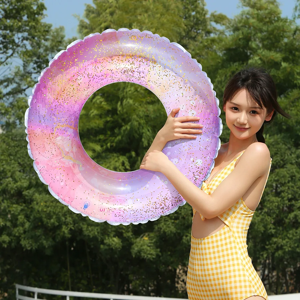 Thickened Swim Ring | Underarm Waist Ring | New Thickened InstINS Sequined Swimming Ring for Teenage Girls
