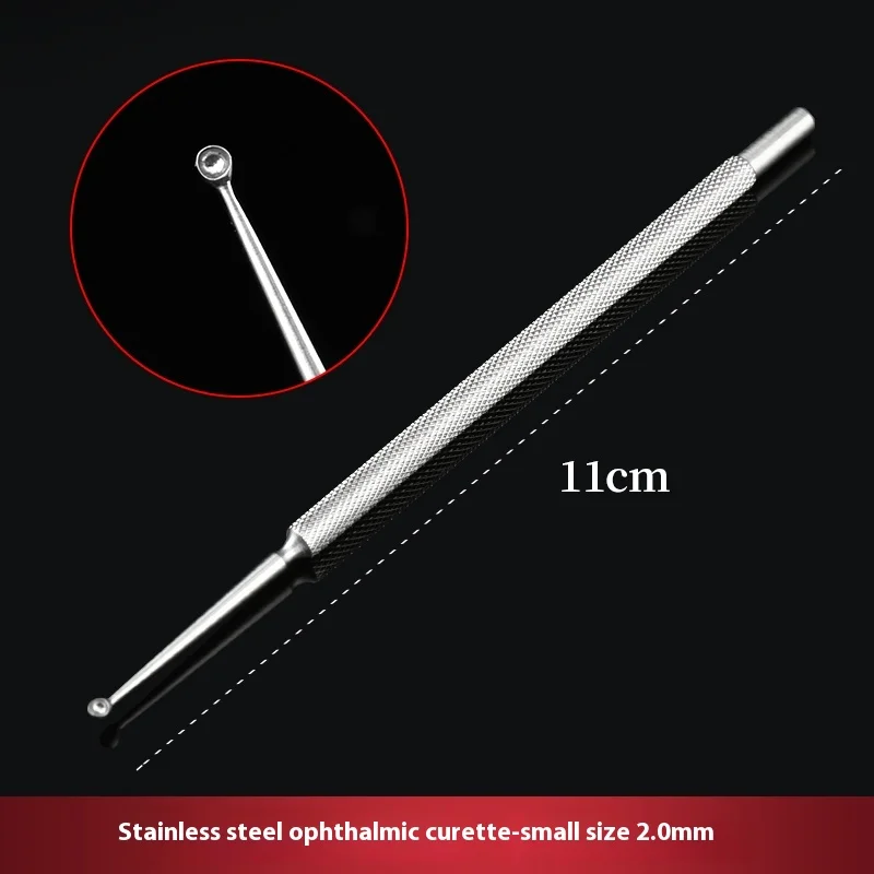 1pcs Medical microscopic ophthalmology instruments, soft wart scraper, scraper, double-headed meibomian gland scraper