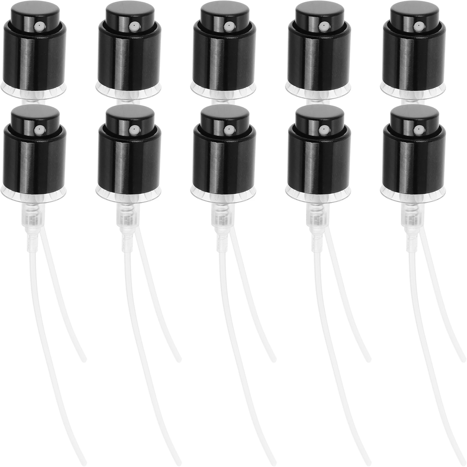 

1 set Silver Edge Middle Set Perfume Bottle Spray Nozzle Pump Sprayer Travel Cap DIY Plastic Press Bottle