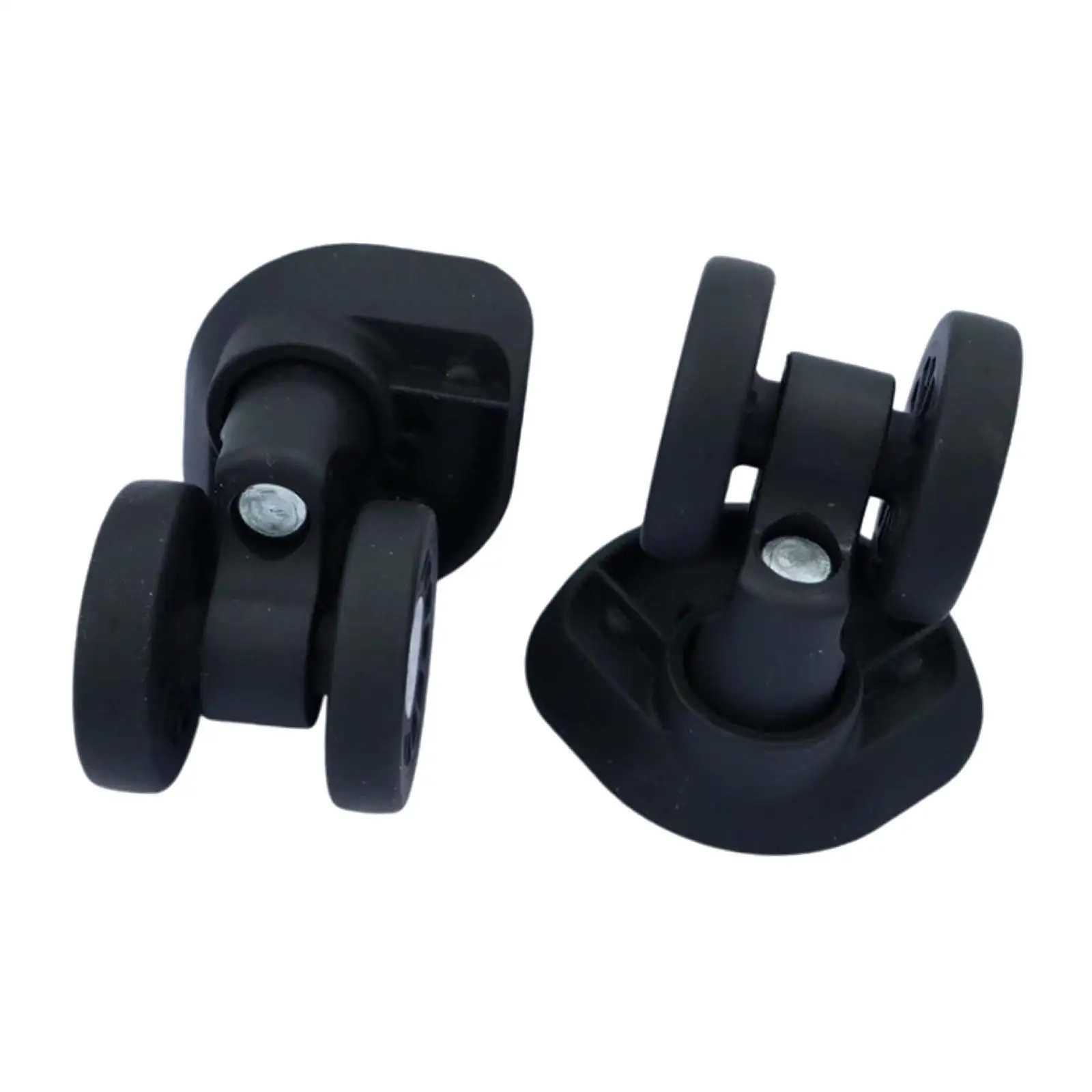 2Pcs Luggage Wheels Double Row Sturdy for Travel Box Load Bearing Low Noise Suitcase Casters Trolley Case Wheels Repair Parts