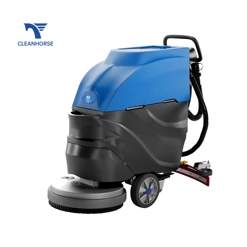 CleanHorse G1 Multi-function Walk Behind Automatic Electric Ceramic Tile Floor Scrubber Cleaning Machine