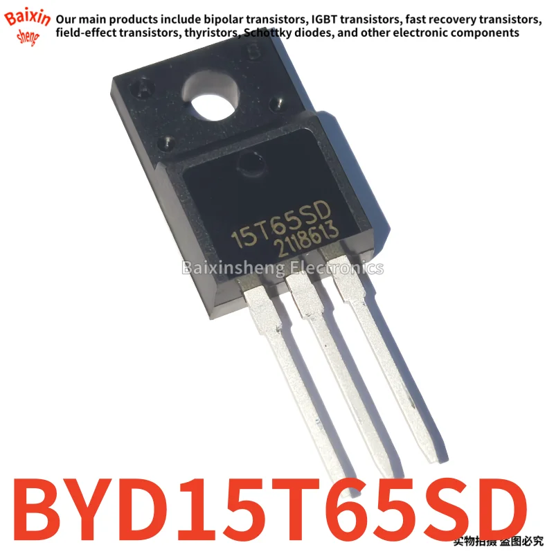 10 pièces tout neuf qualité BYD15T65SD 15T65SD TO-220F IGBT transistor à effet de champ