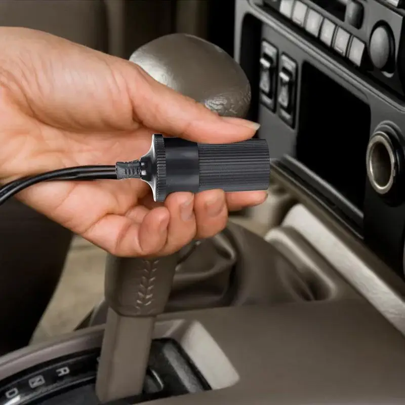 12V Auto 30A Cigarette Lighter Splitter Car Cigarette Lighter Adapte Safe Lighter Adapter Extension Cord Car Accessories Novelty