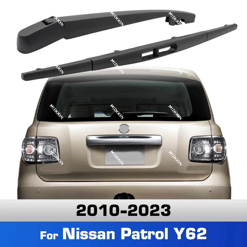 Für Nissan Patrol Y62 2010 - 2023 Wischer Heckscheibenwischerblatt & Wischerarm Set Kit Windschutzscheibe Fensterbürste