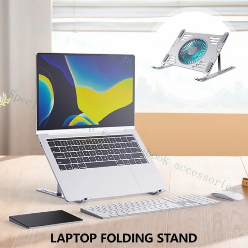 A+ MultiAngle Laptop Notebook Holder Stand with Cooling Fan Brackets Laptop Holder