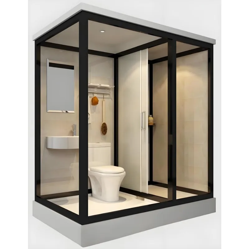 Modern Industrial & Traditional Complete Bathroom Featuring Stylish Shower Cabins