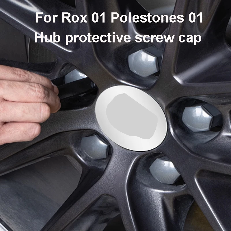 

For Rox 01 Polestones 01 2023 2024 Car Tire Hub Screw Cover Protective Cover Decorative Protective Screw Cap Accessory