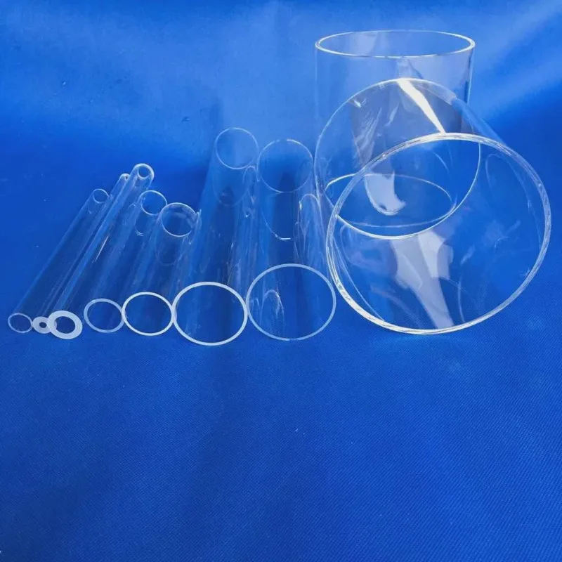 High-Temperature High Purity Clear Quartz Flanges Tube, OD*L=76*1000mm, Premium Quality for Furance