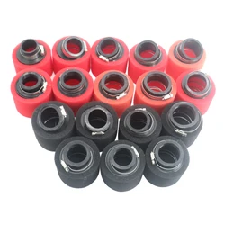 Black and Red Foam Air Filter 35mm 38mm 42mm 45mm 48mm Sponge Cleaner Moped Scooter Dirt Pit Bike Motorcycle