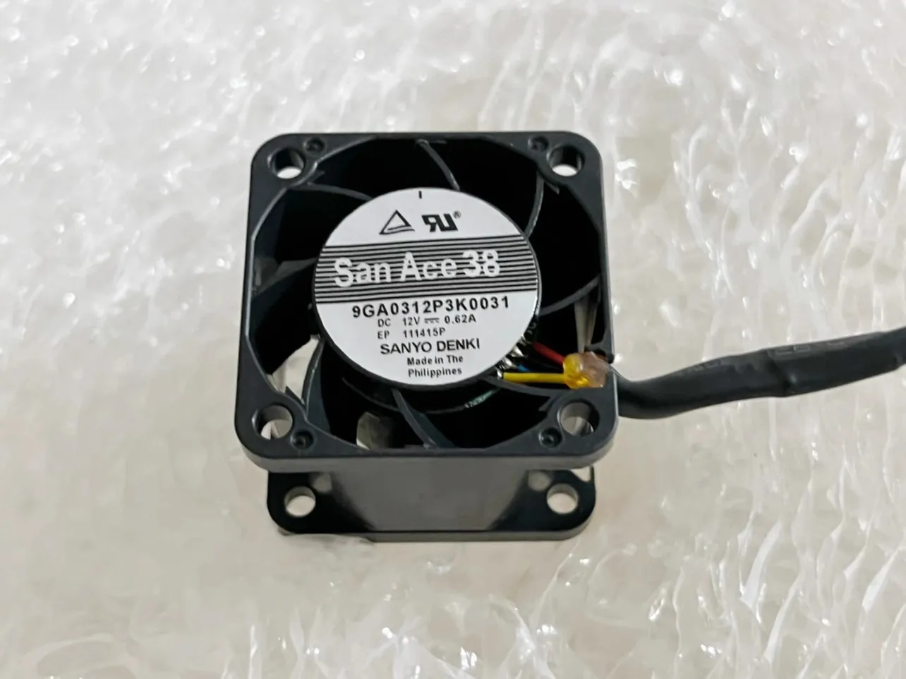 Original New Cooler Fan for Sanyo 9GA0312P3K0031 3628 12V 0.62A 3828 Violent Cooling Fan 38x38x28mm