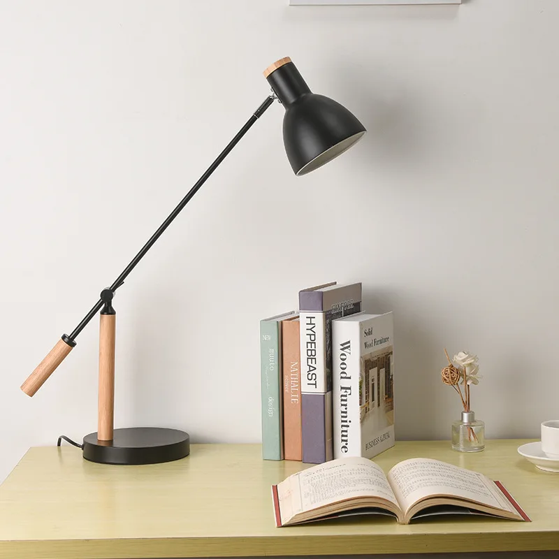 Arm Folding Eye Protection Desk Lamp Student Learning Minimalist Bedroom Bedside Lamp Living Room Dormitory Reading Lamp