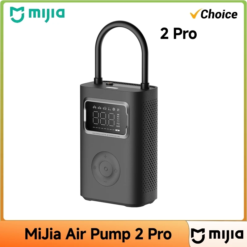 

Портативный электрический компрессор Mijia Air Pump 2 Pro (Mi Inflatable Treasure) 150 фунтов на кв. дюйм, высокое давление, для автомобиля, велосипеда, футбольного мяча